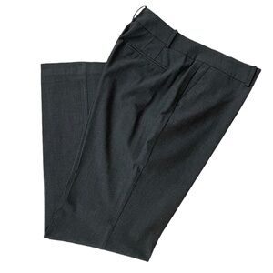 Ann Taylor Dark Grey Curvy fit polyester/rayon/spandex career dress pants.
